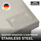 Contemporary Wall Mounted Stainless Steel Lockable Weatherproof
