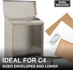 Contemporary Wall Mounted Stainless Steel Lockable Weatherproof