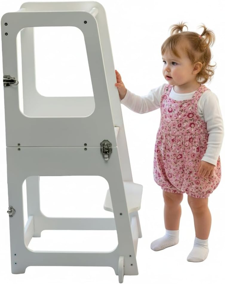Convertible 2-In-1 Kids Kitchen Stool Table Chair 1-6