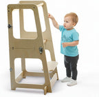Convertible 2-In-1 Kids Kitchen Stool Table Chair 1-6