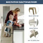 Convertible 2-In-1 Kids Kitchen Stool Table Chair 1-6