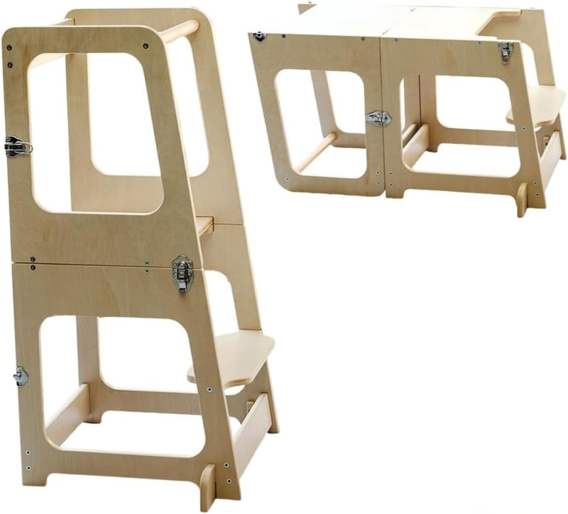 Convertible 2-In-1 Kids Kitchen Stool Table Chair 1-6