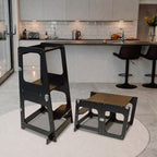 Convertible 2-In-1 Kids Kitchen Stool Table Chair 1-6