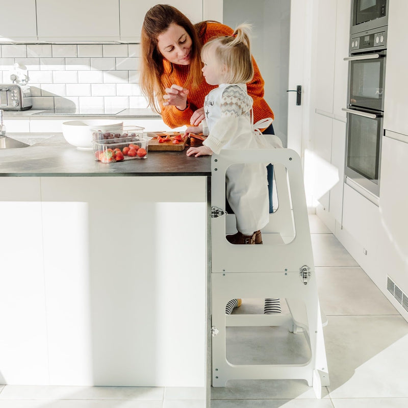 Convertible 2-In-1 Kids Kitchen Stool Table Chair 1-6
