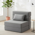 Convertible Folding Sofa Bed-Sleeper Chair with Pillow Modern