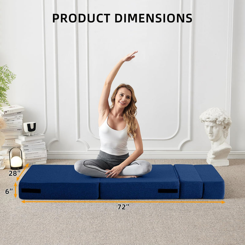 Convertible Folding Sofa Bed-Sleeper Chair with Pillow Modern