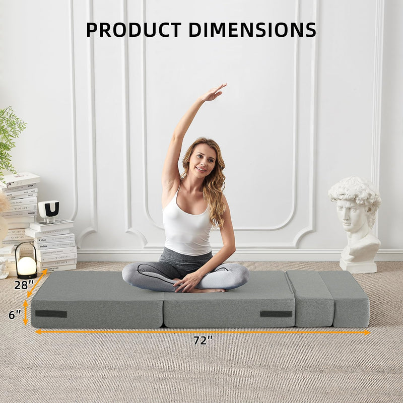 Convertible Folding Sofa Bed-Sleeper Chair with Pillow Modern