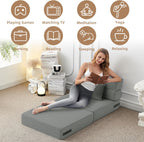 Convertible Folding Sofa Bed-Sleeper Chair with Pillow Modern