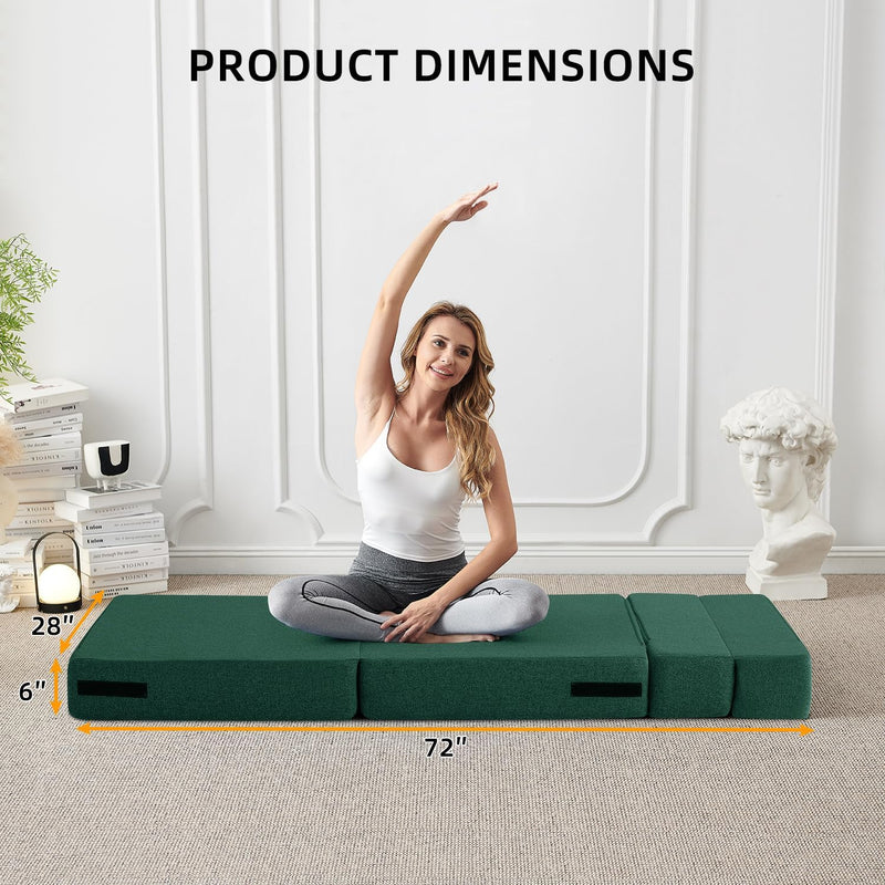 Convertible Folding Sofa Bed-Sleeper Chair with Pillow Modern