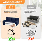 Convertible Sofa Bed Corduroy Floor Boneless Couch