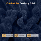 Convertible Sofa Bed Corduroy Floor Boneless Couch