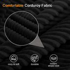 Convertible Sofa Bed Corduroy Floor Boneless Couch