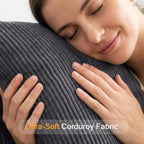 Convertible Sofa Bed Corduroy Floor Boneless Couch