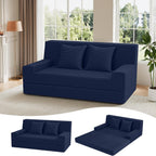 Convertible Sofa Bed Corduroy Floor Boneless Couch