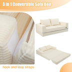 Convertible Sofa Bed Corduroy Folding Floor Couch