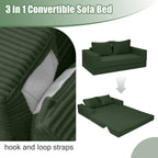 Convertible Sofa Bed Corduroy Folding Floor Couch