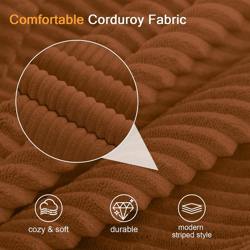 Convertible Sofa Bed Corduroy Folding Floor Couch