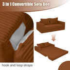 Convertible Sofa Bed Corduroy Folding Floor Couch