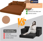Convertible Sofa Bed Corduroy Folding Floor Couch