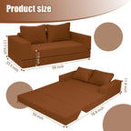 Convertible Sofa Bed Corduroy Folding Floor Couch