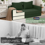 Convertible Sofa Bed Corduroy Folding Floor Couch