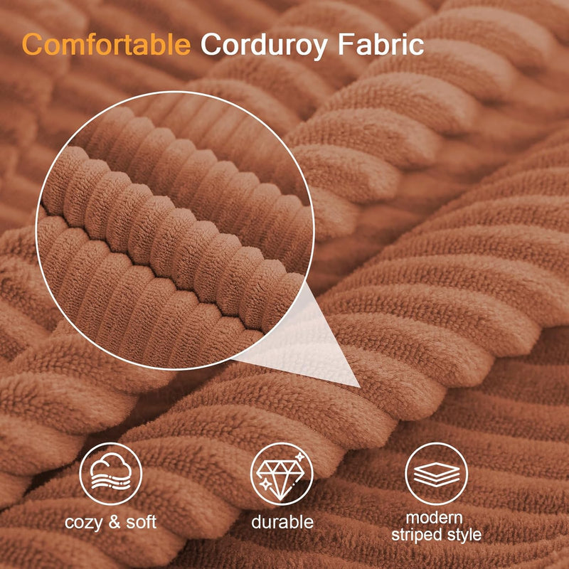 Convertible Sofa Bed Corduroy Folding Floor Couch