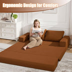 Convertible Sofa Bed Corduroy Folding Floor Couch