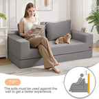 Convertible Sofa Bed Corduroy Folding Floor Couch