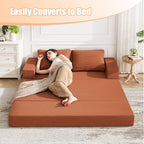 Convertible Sofa Bed Corduroy Folding Floor Couch