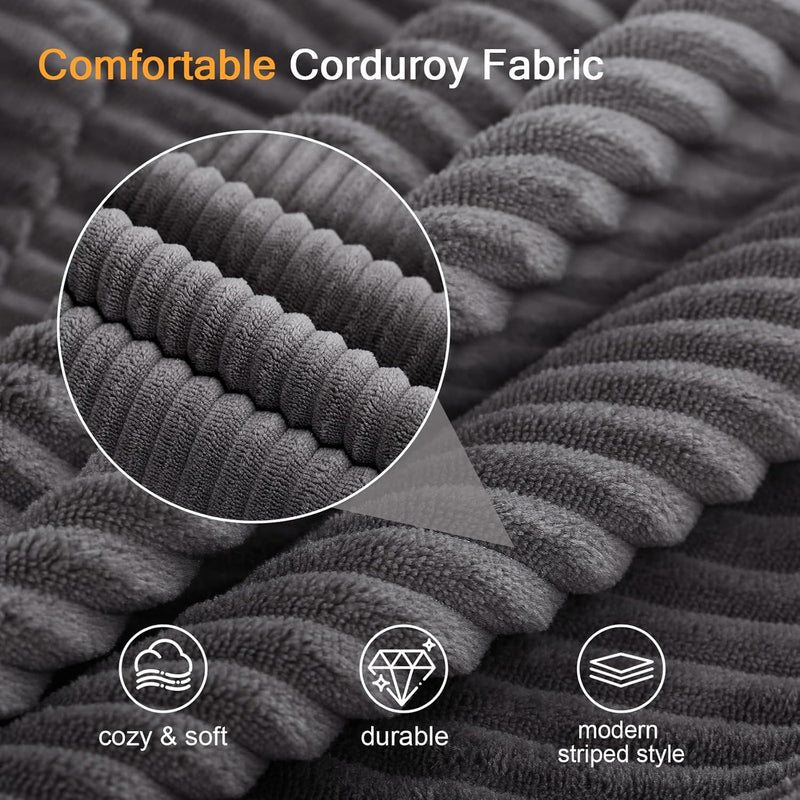 Convertible Sofa Bed Corduroy Folding Floor Couch
