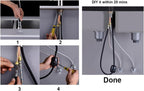 Copper Kitchen Tap Pull Down Sprayer Swivel Mixer