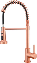 Copper Kitchen Tap Pull Down Sprayer Swivel Mixer