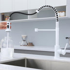 Copper Kitchen Tap Pull Down Sprayer Swivel Mixer