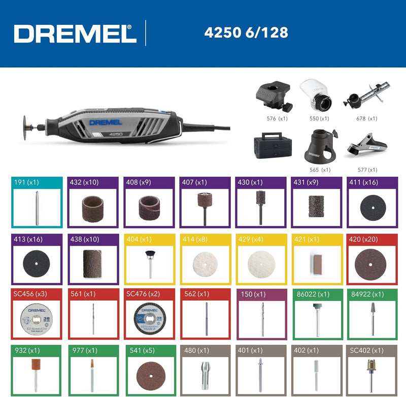 Corded 175W Rotary Tool Kit with Hard Case