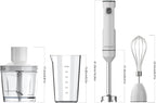 Cordless Hand Blender Variable Speed Immersion Rechargeable