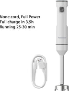 Cordless Hand Blender Variable Speed Immersion Rechargeable