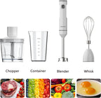 Cordless Hand Blender Variable Speed Immersion Rechargeable