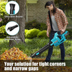 Cordless Leaf Blower 2 Batteries 4.0ah Garden 21V