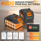 Cordless Pressure Washer 6-In-1 Portable Battery Power