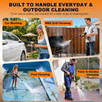Cordless Pressure Washer 6-In-1 Portable Battery Power