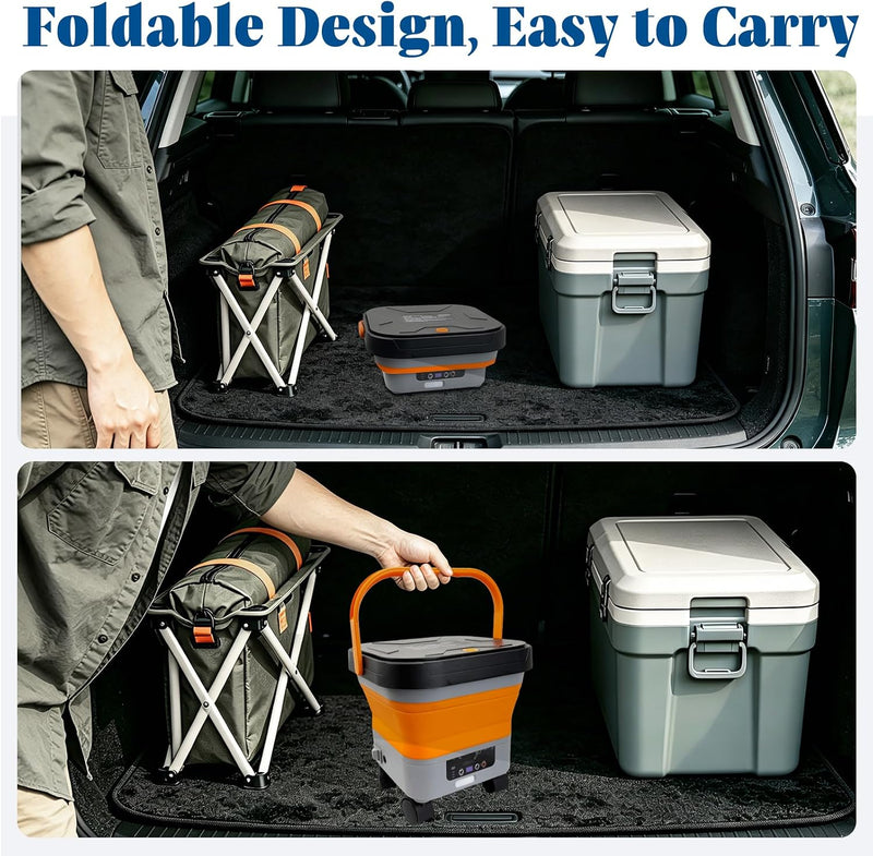 Cordless Pressure Washer with Foldable 3.4gal Tank 660PSI