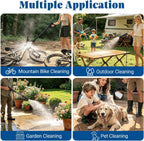 Cordless Pressure Washer with Foldable 3.4gal Tank 660PSI