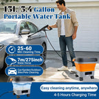 Cordless Pressure Washer with Foldable 3.4gal Tank 660PSI