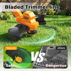 Cordless Strimmer with 2 X 2.0ah Battery