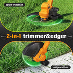 Cordless Strimmer with 2 X 2.0ah Battery