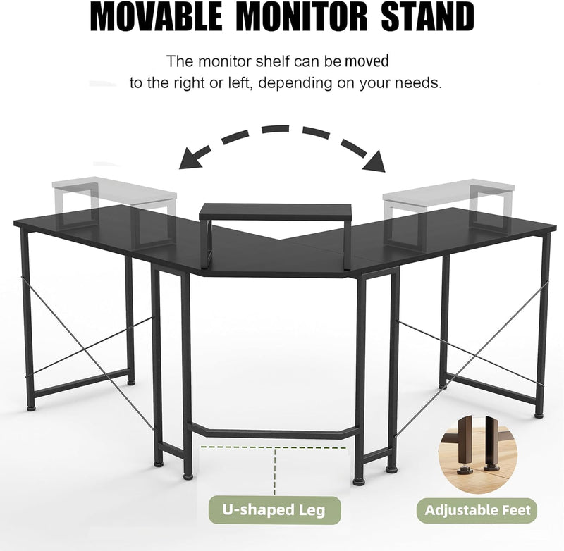 Corner Desk 50" L Shaped Gaming