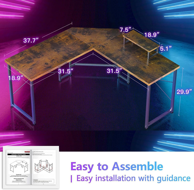 Corner Desk 50" L Shaped Gaming