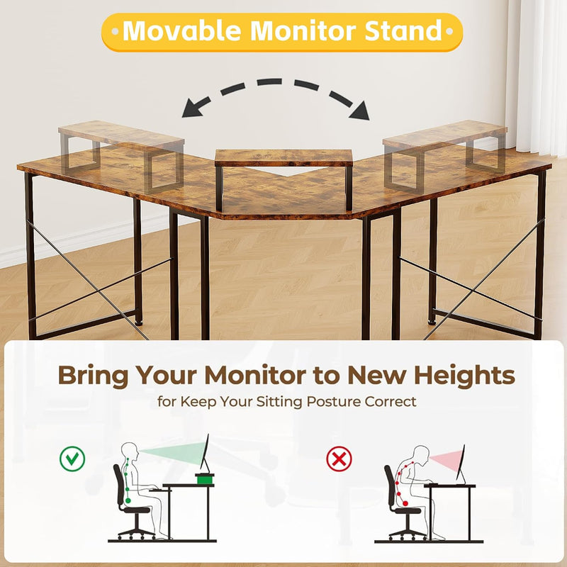 Corner Desk 50" L Shaped Gaming
