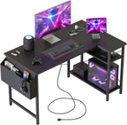 Corner Desk W. Power Outlets