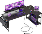 Corner Desk W. Power Outlets